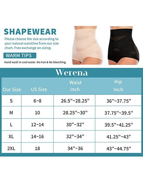 Werena Tummy Control Shapewear Panties for Women High Waist Cincher Shaping Underwear Body Shaper Girdle Gurdal