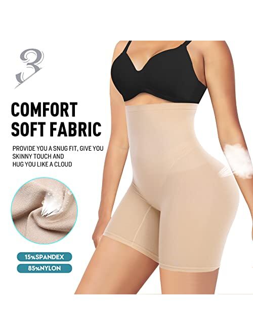 Werena Tummy Control Shapewear Shorts for Women Seamless High Waist Body Shaper Panties Shaping Underwear Under Dress
