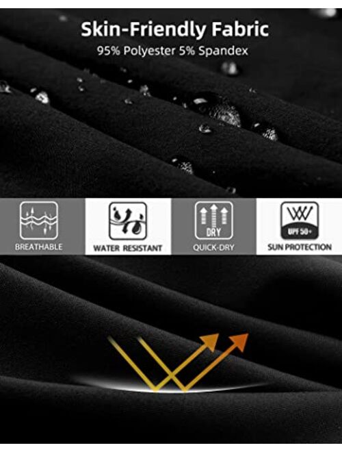 Pudolla Men's Hiking Cargo Shorts 7'' Travel Shorts for Men Summer Shorts Work Casual Athletic with Zipper Pockets