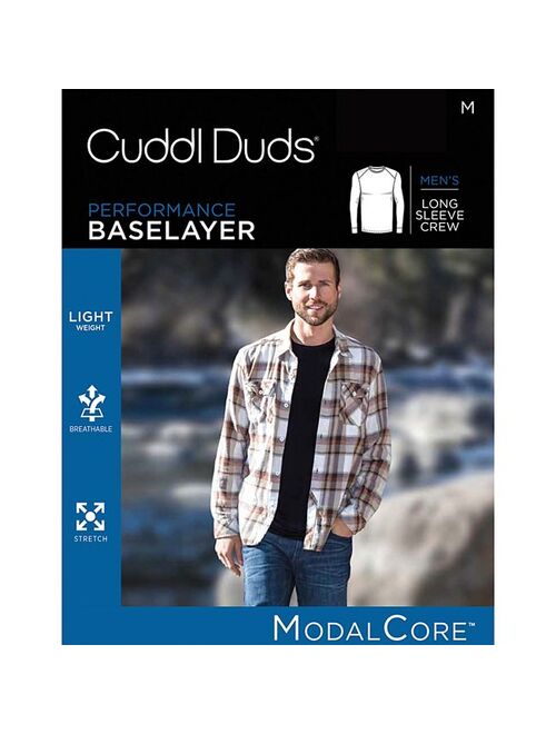 Men's Cuddl Duds Lightweight ModalCore Performance Base Layer Crew Top