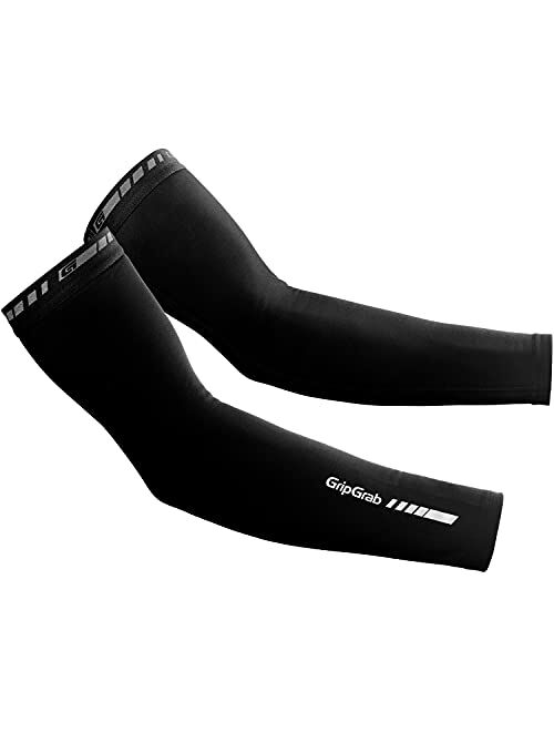 GripGrab Classic Thermal Cycling Arm Warmers Anti-Slip Warm Cycling Arm Sleeves Autumn Winter Fleece Lined Biking Arm Warmers