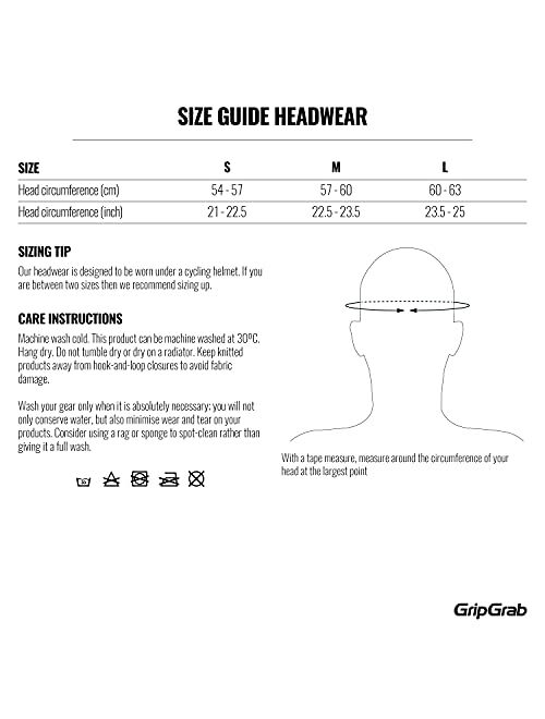 GripGrab Aviator Windproof Black Skull Cap Thermal Bike Hat Under Helmet Biking Bicycle Cycling Winter Headwear Ear Cover