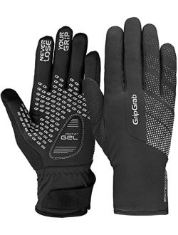 Ride Waterproof Winter Cycling Gloves Fleece Lined Winter Bike Gloves Cold Weather Cycling Gloves Winter Biking Gloves