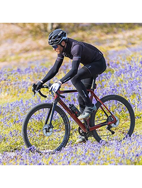 GripGrab Light Spring Fall Cycling Leg Warmers Anti-Slip Lightweight Thin Bike Leg Sleeves Breathable Bicycle Leg Warmers