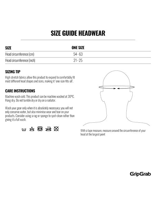 GripGrab Summer Cycling Sweatband Lightweight Breathable Under Helmet Sweatband Running Headband Cycling Helmet Liner Thin