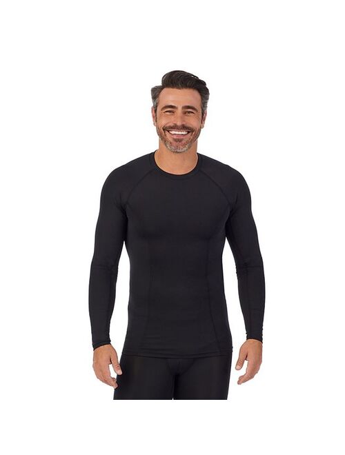Men's Cuddl Duds Midweight Lite Compression Performance Base Layer Crew Top