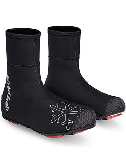Arctic X Waterproof Deep Winter Gravel MTB Cycling Shoe Covers Offroad Fleece Lined Cold Weather Biking Overshoes