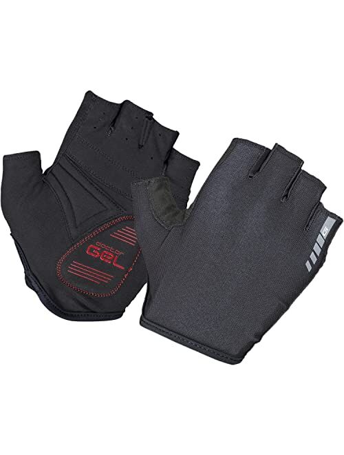 GripGrab Solara Mesh Padded Short Finger Summer Cycling Gloves Tan-Through Cushioned Sun-Permeable Indoor Cycling Glove