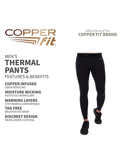Copper Fit Men's Standard Copper Infused Thermal Pant Base Layer