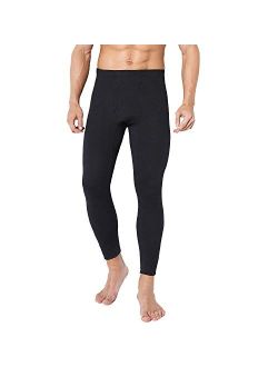 TEERFU Mens Thermal Underwear Pants Long Johns Bottoms,Midweight Cotton Warm Base Layer Bottom