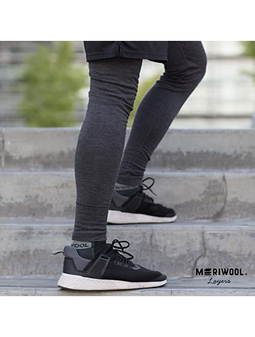 MERIWOOL Mens Base Layer Bottoms - Lightweight Merino Wool Thermal Pants
