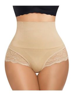 Tummy Control Thong Shapewear for Women Seamless Underwear High Waist Shaper Briefs Stomach Compression Butt Panties