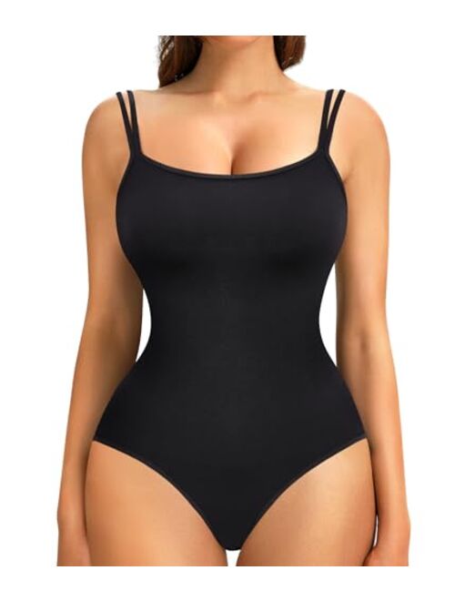 Nebility Seamless Shapewear for Women Tummy Control Bodysuit Shirts Full Body Shaper Tank Top Body Suit Corset Waist Trainer