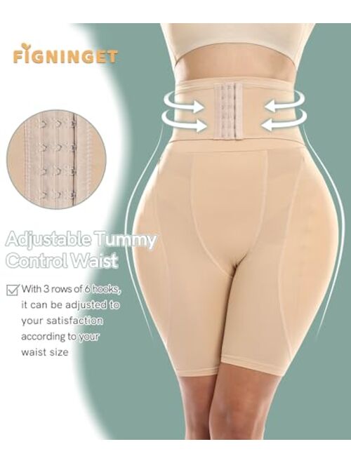 Figninget Hip Pads Padded Shapewear Hips Enhancer Shapewear for Women High Waist BBL Shorts Shapewear Butt Lifter Panty