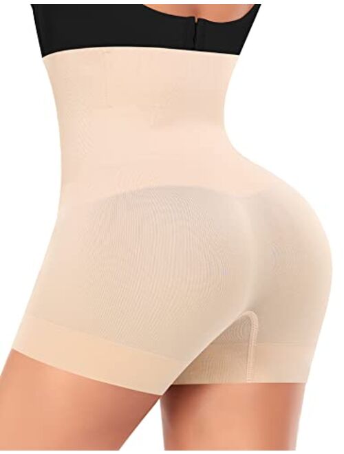 DERCA Shapewear Shorts Tummy Control for Women Shaping Boyshorts Seamless Shorts Under Dresses Body Shaper Underwear