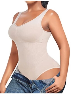 Slimming Bodysuit Shapewear for Women Tummy Control Sculpting Seamless Body Shaper