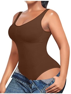 Slimming Bodysuit Shapewear for Women Tummy Control Sculpting Seamless Body Shaper