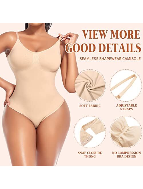 Werena Slimming Bodysuit Shapewear for Women Tummy Control Sculpting Seamless Body Shaper