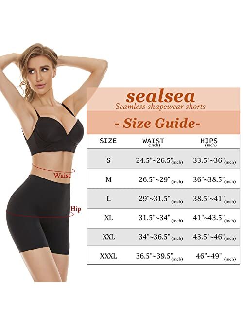 Sealsea Seamless Shapewear For Women Tummy Control Thigh Shaping Short Under Dress Shorts