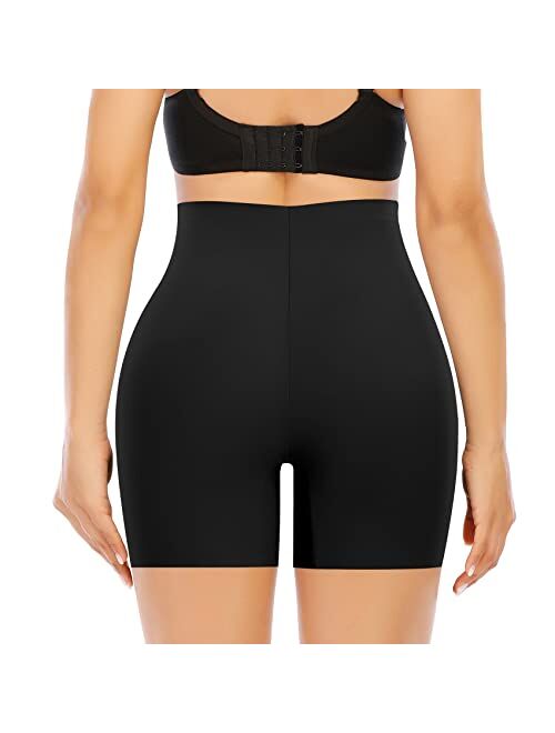 Werena Seamless Slip Shorts for Women Under Dress Shaping Boyshorts Panties Tummy Control Shapewear