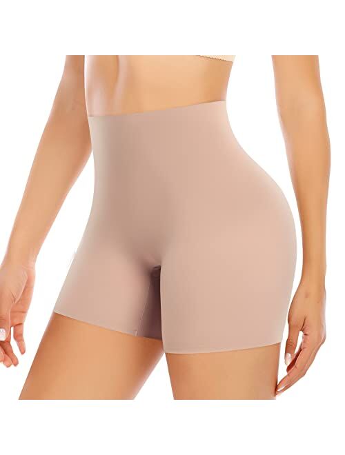 Werena Seamless Slip Shorts for Women Under Dress Shaping Boyshorts Panties Tummy Control Shapewear