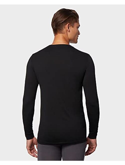 32o Degrees 32 Degrees Men's Lightweight Baselayer V-Neck Top | Long Sleeve | Form Fitting | 4-Way Stretch | Thermal