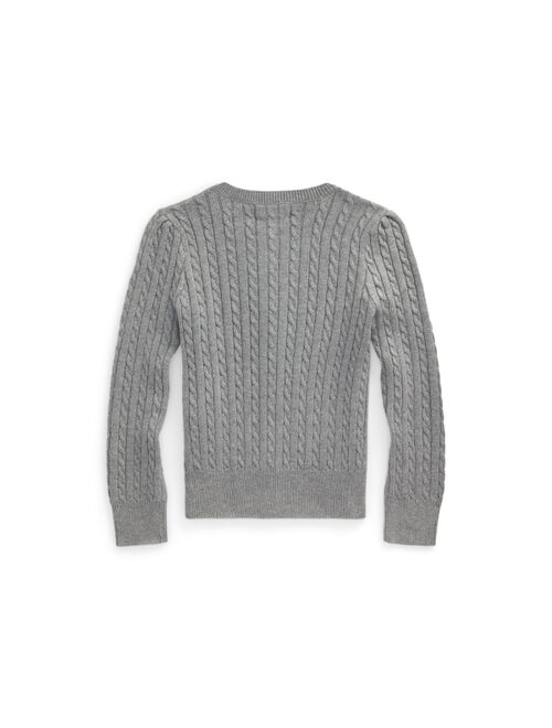 Polo Ralph Lauren Toddler and Little Girls Mini-Cable Cotton Cardigan
