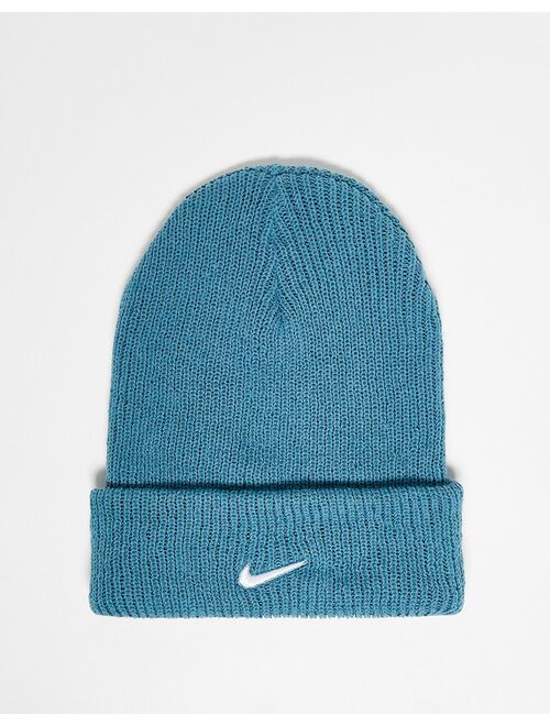 Nike Swoosh beanie in blue