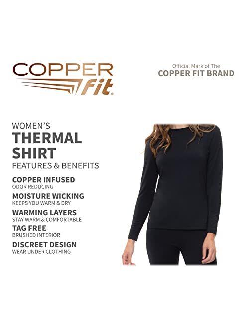 Copper Fit Women's Standard Long Sleeve Thermal Shirt