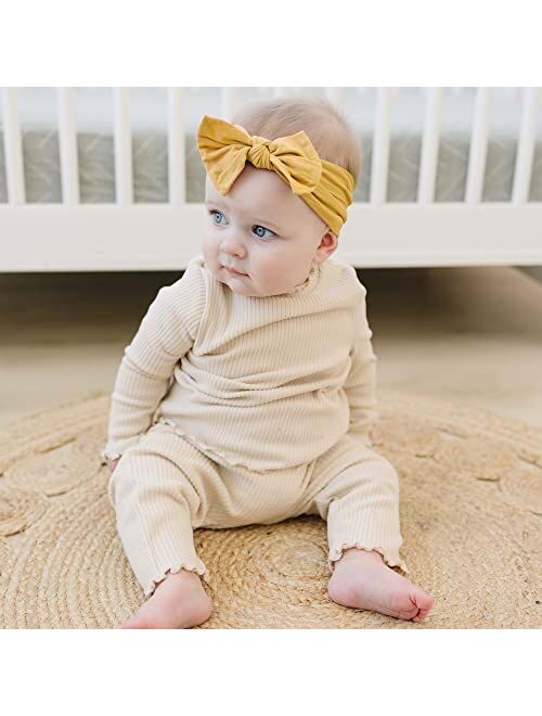 Prohouse 16PCS Baby Nylon Headbands Hairbands Hair Bow Elastics for Baby Girls Newborn Infant Toddlers Kids