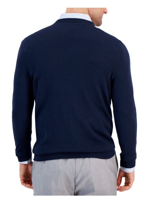 Alfani Men's Long-Sleeve V-Neck Merino Sweater, Created for Macy's