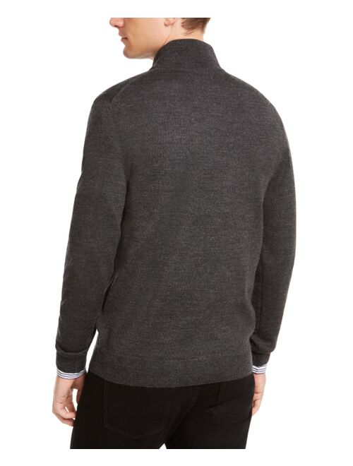 Club Room Men's Quarter-Zip Merino Wool Blend Sweater, Created for Macy's