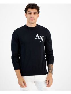 A|X Armani Exchange Men's Crewneck Logo Sweater, Created for Macy's