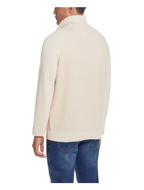 Weatherproof Vintage Men's Button Mock Neck Sweater