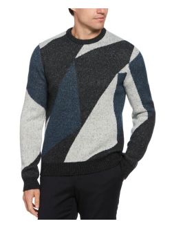 Men's Geo Stripe Print Sweater