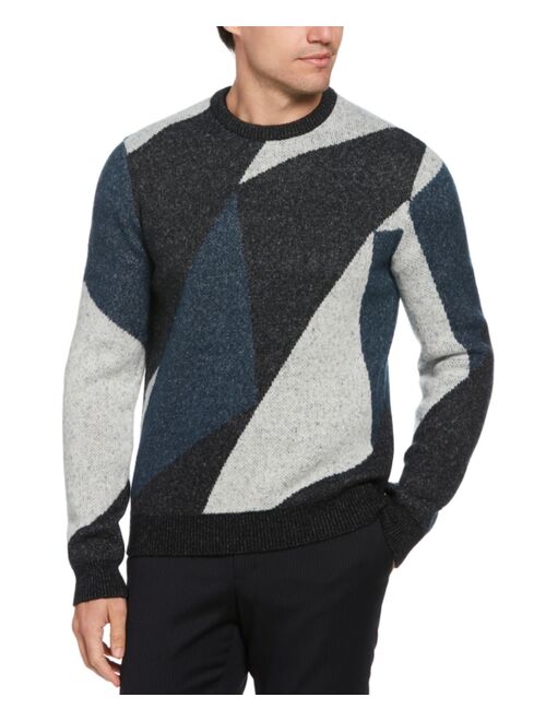 Perry Ellis Men's Geo Stripe Print Sweater