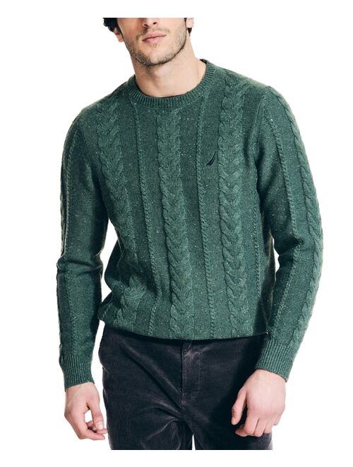Nautica Men's Cable Knit Pullover Crewneck Sweater