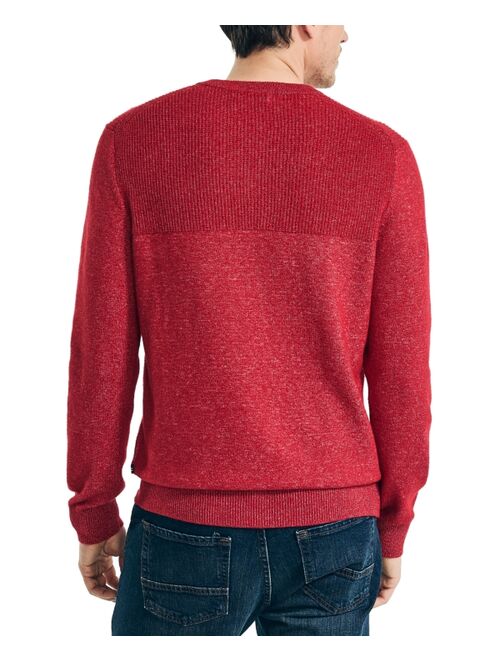 Nautica Men's Textured Knit Crewneck Sweater