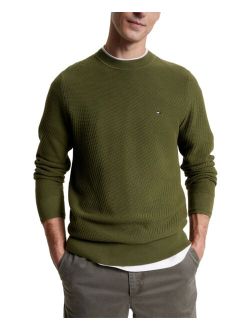 Men's Rectangle Stitch Crewneck Sweater