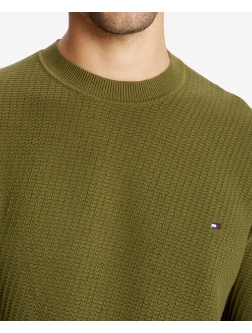 Tommy Hilfiger Men's Rectangle Stitch Crewneck Sweater
