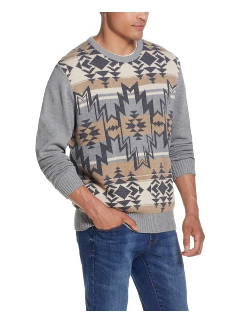 Weatherproof Vintage Men's Southwest Crew Neck Sweater