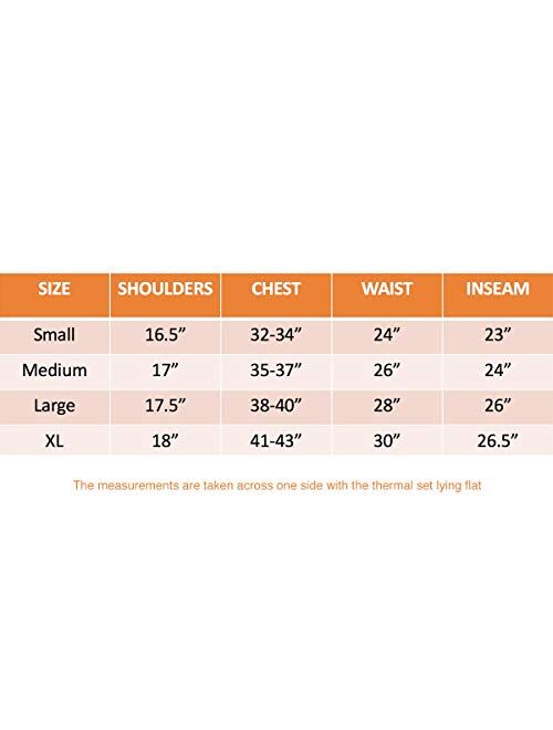 SLM ThermaTek Women's Light Fleece Thermal Sets Insulated Long John Pajama Lounge Underwear