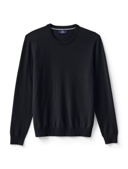 lands end Men's Lands' End Fine-Gauge Cashmere Crewneck Sweater