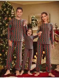 Matching Family Christmas Pajamas Set Women Men Holiday Sleepwear Soft Nightwear Xmas Pjs Clothes Kid