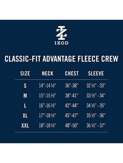Men's IZOD Advantage Fleece Crewneck Sweater