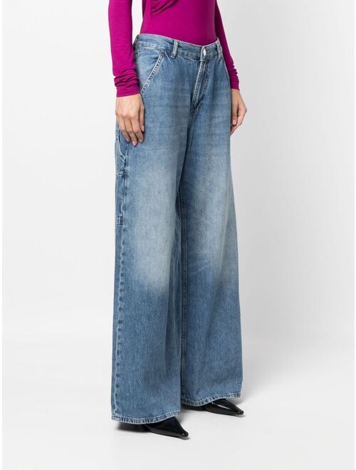 PINKO wide-leg low-rise jeans