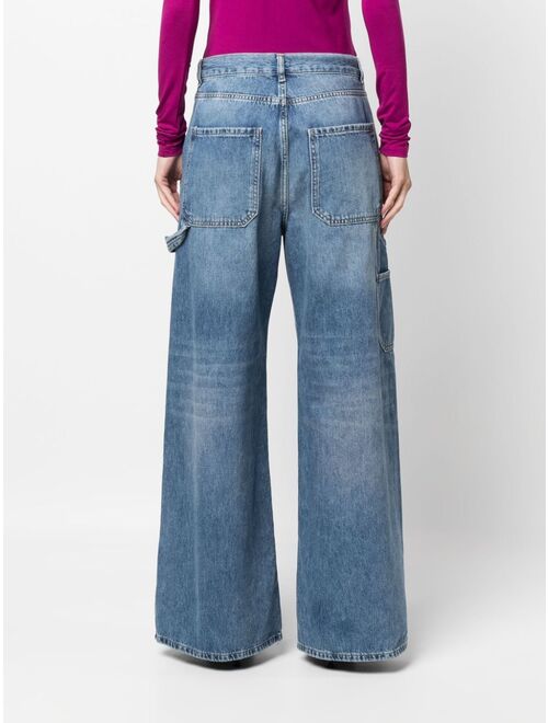 PINKO wide-leg low-rise jeans