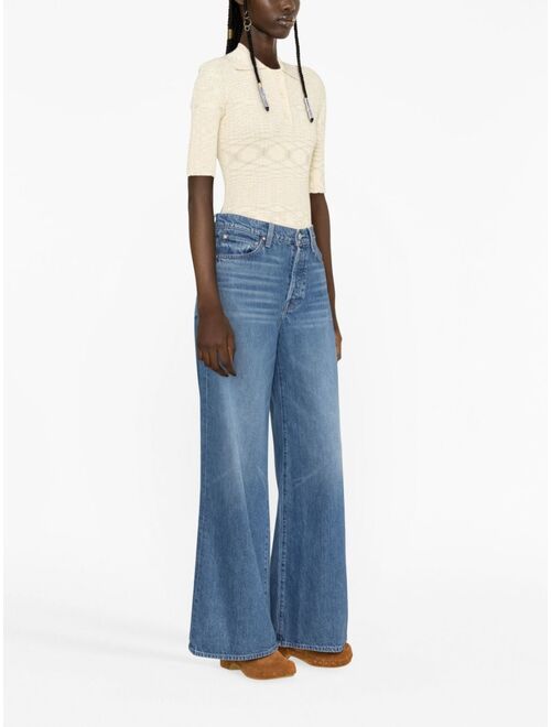 MOTHER wide-leg jeans