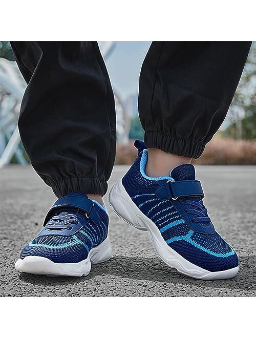 Fo Tirary Kids Shoes Boys Girls Breathable Lightweight Sneakers Athletic Tennis Shoes for Little Kid/Big Kid