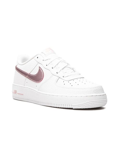 Nike Kids Air Force 1 "White/Pink Glaze" sneakers